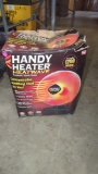 HAMDY HEATER HEATWAVE CERAMIC PARABOLIC ELETRIC SPACE HEATER, IN THE ORIGINAL BOX BUT OPEN RETAIL