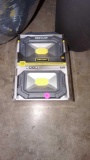 LOT OF 2 DEFIANT 2 PACK RECHARGEABLE MAGNETIC UTILITY LIGHTS WITH POWER BANK, 2000 LUMENS