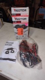 VECTOR 6-12 VOLT AUTOMATIC BATTERY CHARGER AND MAINTAINER 2 WAYS TO CONNECT, IN VERY GOOD CONDITION