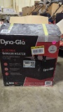DYNA-GLO ELETRIC GARAGE HEATER 4,800 WATTS HEATS UP TO 400 SQUARE FEET, IN ORIGINAL BOX BUT HAS BEEN