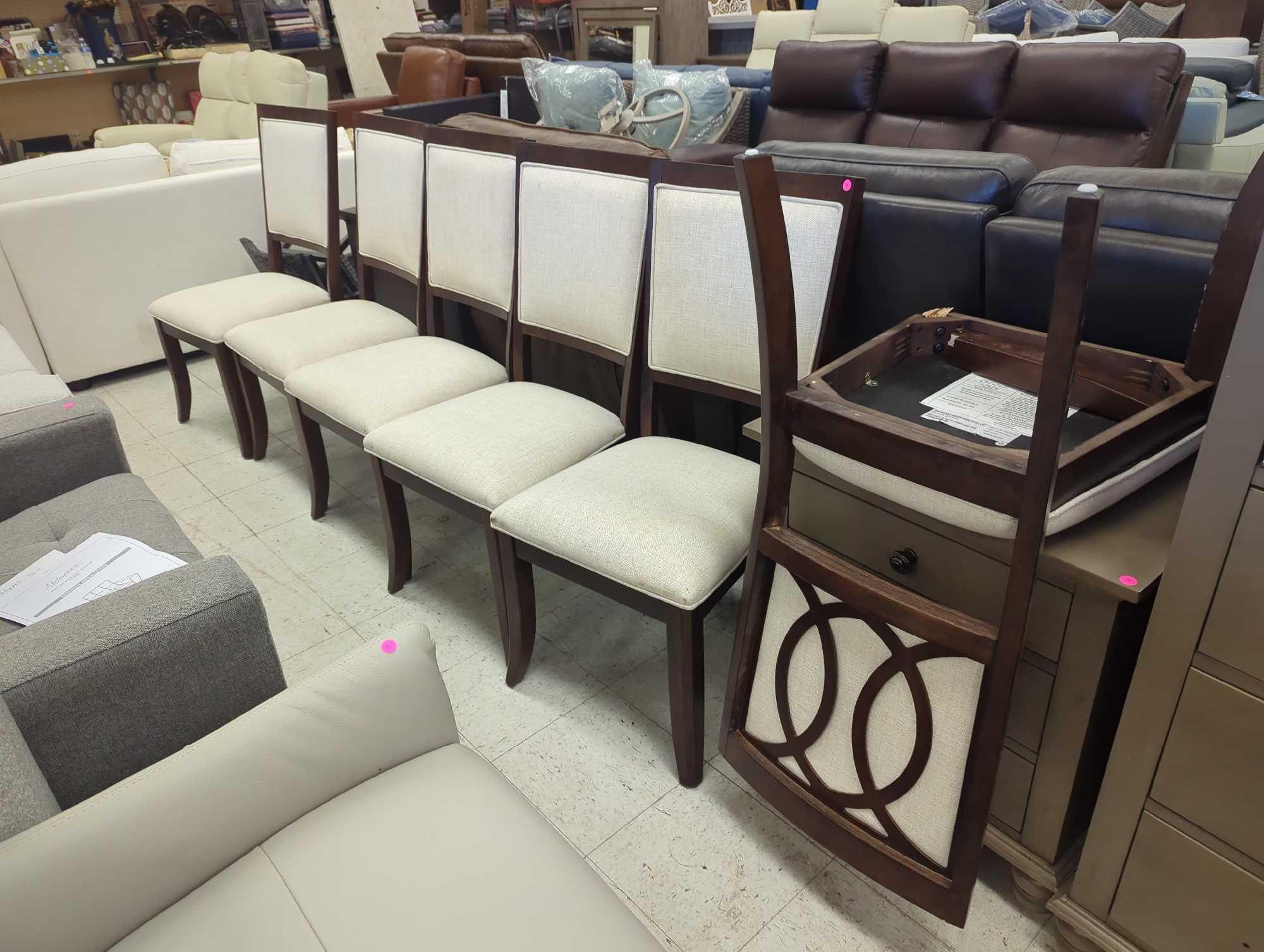 Abbyson WF-1320-BRN-DC SET OF DINING Proxibid