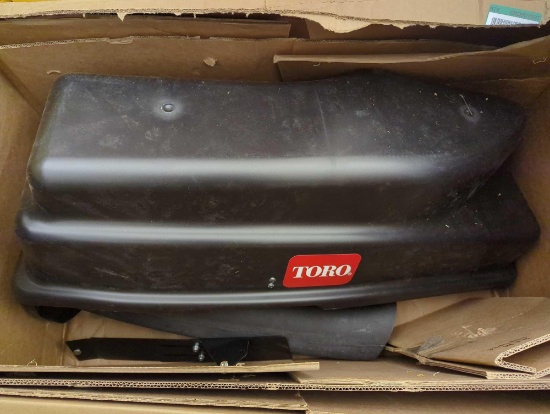 Toro TimeCutter HD and TITAN E-Z Vac with Twin Bagger (2017 and newer). Comes in opened box. Retails