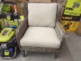 Hampton Bay Cooper Lake Cushioned Patio Arm Chair. It measures approx. 29-1/2