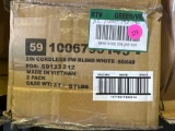 Home Decorators Collections 2 Inch Cordless Faux Wood Blind - White - 59 x 48 2 Packs per box, new