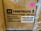 Home Decorators Collections 2.5 Inch Cordless Faux Wood Blind - White - 59 x 48 2 Packs per box, new
