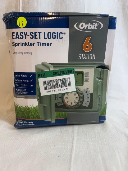 Orbit 6 Station Sprinkler Timer (Easy-Set Logic)