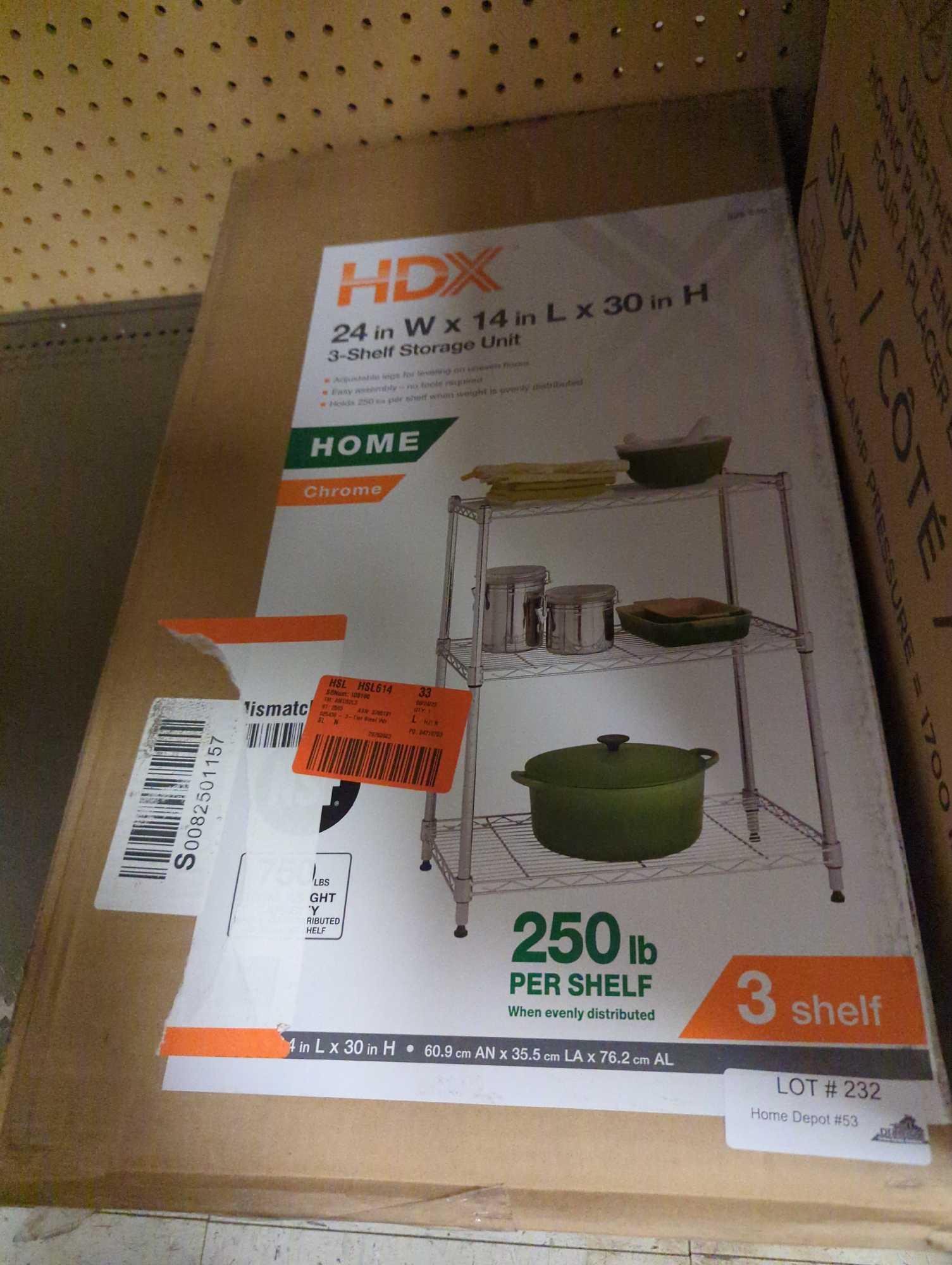 HDX 3Tier Steel Wire Shelving Unit in Chrome (24 Proxibid