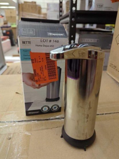 Better Living 8 oz. Touch-Free Soap/Lotion Dispenser in Stainless-Steel. Comes in opened box as is