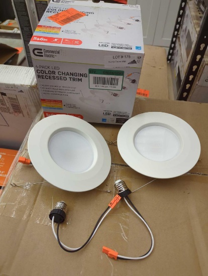 Commercial Electric 5/6 in. Color Temperature Selectable Integrated LED Recessed Light Trim