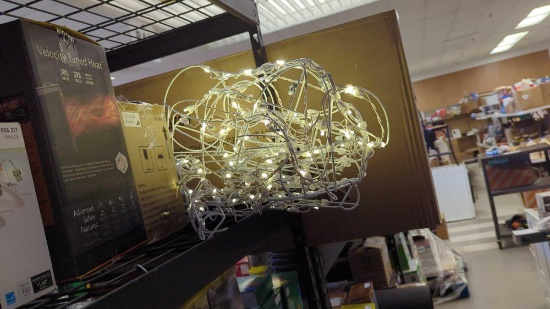 HOME ACCENTS HOLIDAY 4' LED WIRE REINDEER, OPEN BOX, MSRP 10.00, TESTED PARTIAL LIGHT UP.