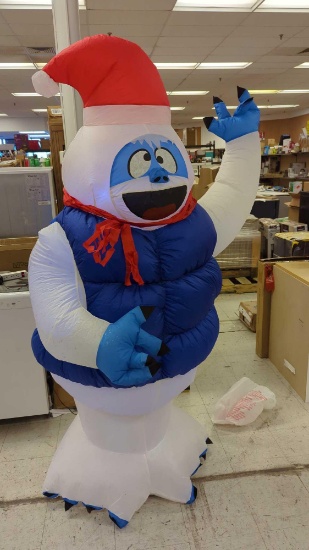 USED RUDOLPH THE RED-NOSED REINDEER 6.5 FT TALL LIGHT UP BUMBLE AIR BLOWN, OPEN BOX MSRP 20.00,