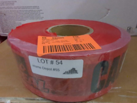 IDEAL 3 IN X 1000 FT BURIED ELECTRICAL LINE CAUTION TAPE, APPEARS TO BE NEW IN FACTORY SEAL PLASTIC,