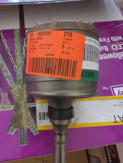 DIABLO 4 IN X 7 IN SDS MAX CARBIDE TIPPED CORE BIT, APPEARS TO BE NEW, RETAIL PRICE VALUE $200.00