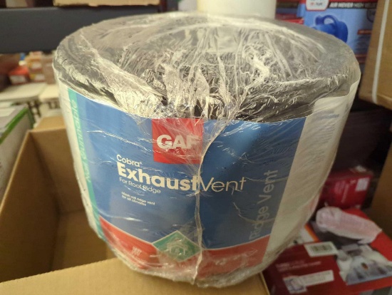 GAF Cobra Exhaust Vent 10.5 in. x 20 ft. Mesh Roll Ridge Vent in Black - (Nail Gun Version) Appears
