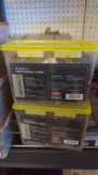 2 BOXES OF 8 in. x 2 in. 5 lbs. Lox 2 Flat Scavenger Head Yellow Zinc Coarse Thread (Approximately