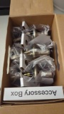 DEFIANT CONTRACTOR PACK SET OF SIX PASSENGER LEVERS NAPLES COLLECTION, SATIN NICKEL FINISH, OPEN BOX