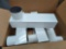 Lot of 12 Berger 4 in. x 16 in. White Aluminum Eave Boxes. Comes in open box has a shown in photos.