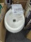 Glacier Bay 2-piece 1.1 GPF/1.6 GPF High Efficiency Dual Flush Complete Elongated Toilet in White,