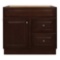 Glacier Bay Hampton 36 in. W x 21 in. D x 33.5 in. H Bath Vanity Cabinet without Top in Cognac?,