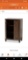 Baxton Studio Walnut Brown MDF Shoe Storage Cabinet Dimensions - H 34.6 in, W 23.6 in, D 13 in
