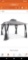 Joyside 13 ft. x 11 ft. Gray Steel Outdoor Patio Gazebo with Mosquito Netting Appears to be New with