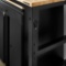 Husky 6 ft. Adjustable Height Solid Wood Top Workbench in Black for Heavy Duty Welded Steel Garage