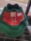 LOT OF 2 HOME ACCENTS HOLIDAY TREE STANDS, SIZES 6 FT AND 8 FT IN THE COLOR GREEN, BOTH APPEAR TO BE