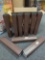 Lot of 9 Amerimax Aluminum 15-in Brown Downspout Extensions. Comes in open box I just shown in