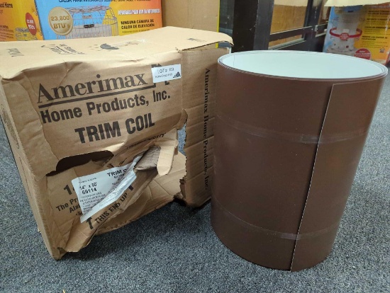 Amerimax Home Products 14 in. x 50 ft. Brown over White Aluminum Trim Coil. Comes in open box as is