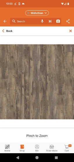 Shaw (Pallet of 25 Cases) Wisteria Surf 6 MIL x 6 in. W x 48 in. L Adhesive Waterproof Luxury Vinyl