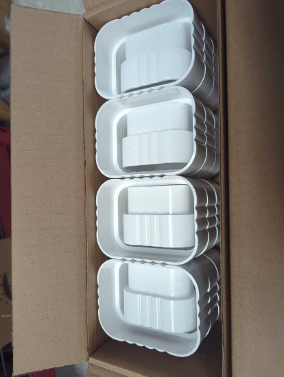 Amerimax Home Products (Box of 16) 3 in. x 4 in. White Vinyl Downspout Connector Appears to be New