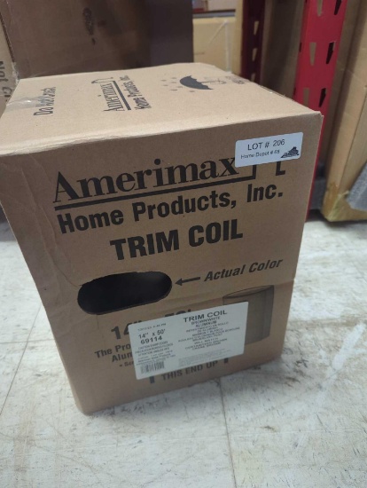 Amerimax Home Products 14 in. x 50 ft. Brown over White Aluminum Trim Coil Appears to be New Retail