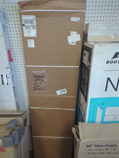 Closet Evolution Hanging Starter 25 in. W White Wood Closet Tower System Appears to be New Stock