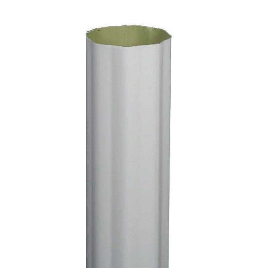 Amerimax Home Products, Model:4602600120, PRO 3 in. x 10 ft. White Aluminum Corrugated Round