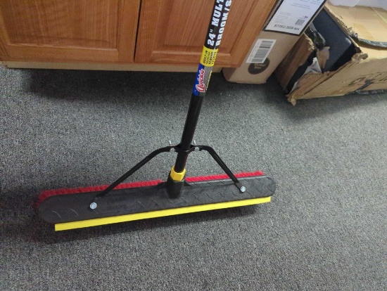 Quickie 2-in-1 Squeegee Push Broom Appears to be New Retail Price $19.97 Sku - 728900