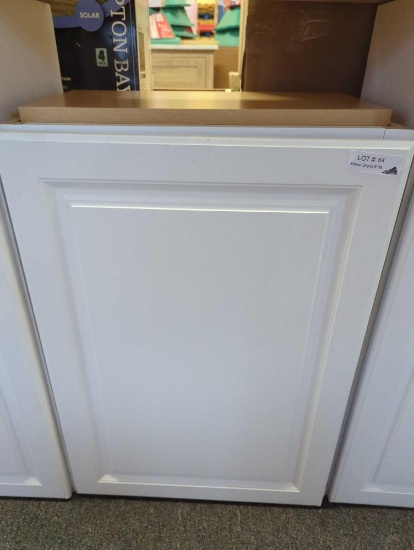 Hampton Bay, Has a small crack at bottom on Right, Hampton 21 in. W x 12 in. D x 30 in. H Assembled