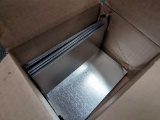Lot of 100 Amerimax 4-in x 8-in Silver Galvanized Steel Step Flashings. Comes in open box as it's