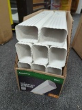 Lot of 11 Amerimax Home Products 2 in. x 3 in. x 15 in. White Vinyl Downspout Extension. Comes in