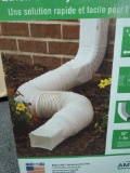 Lot of 12 Amerimax Home Products Flex A Spout 55 in. White Vinyl Downspout Extensions. Comes in open