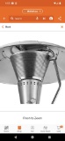 Hampton Bay 38'200 BTU Heat Focus Swivel Stainless Steel Patio Heater Appears to be New in the Box