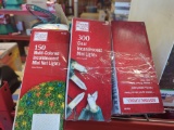 Lot of 4 Home Accents Holiday Items Including 1 Medium Tree Stand (8 Foot Max Tree Height), 1 Box of