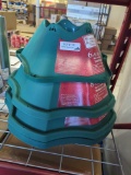 Lot of 4 Home Accents Holiday Tree Stands - 1 Small (6 Foot Max Tree Height), 1 Medium (8 Foot Max