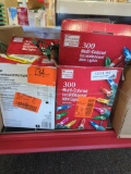 LOT OF 6 BOXES OF HOME ACCENTS HOLIDAY CHRISTMAS LIGHTS, AN ASSORTMENT OF COLORS AND STYLES.