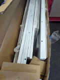 HOMCOM, ONLY BOX 1 OF 2, MISSING BOX 2 OF 2, 3-Shelf White 72.5