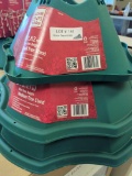 LOT OF 3 HOME ACCENTS HOLIDAY TREE STANDS, 6 FT SMALL, 8 FT MEDIUM, AND 10 FT LARGE, ALL APPEAR TO