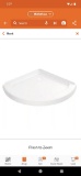 Delta Foundations 38 in. L x 38 in. W Corner Shower Pan Base with Corner Drain in White Appears to