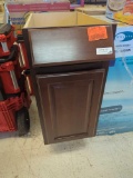 Hampton Bay Hampton 24 in. W x 24 in. D x 34.5 in. H Assembled Base Kitchen Cabinet in Cognac with