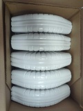 Amerimax Home Products (Box of 10) 3 in. x 4 in. White Aluminum Downspout B-Elbow Appears to be New