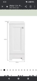 GLACIER BAY SHAILA 12 INCH FLOOR HUTCH, 12 IN X 13 IN X 30.8 IN, APPEARS TO BE NEW IN FACTORY BANDED