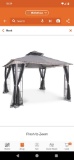 Joyside 13 ft. x 11 ft. Gray Steel Outdoor Patio Gazebo with Mosquito Netting Appears to be New with